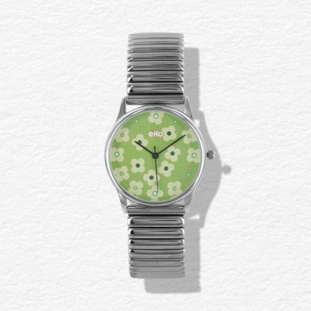 Face Montre éco-responsable - Montre eHo - Montre Sixties Verte