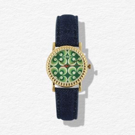 Montre éco responsable - Montre Spirale Verte