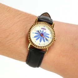 Montre Écoresponsable eHo - Sixties -  Montre Marguerite Noire