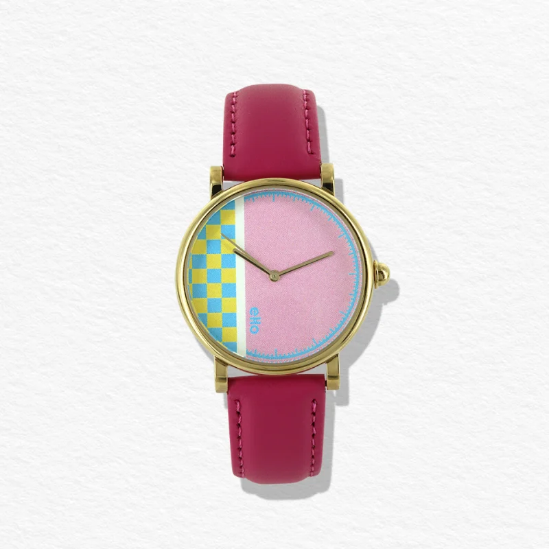 Montre Pixel Rose - Montre éco-responsable