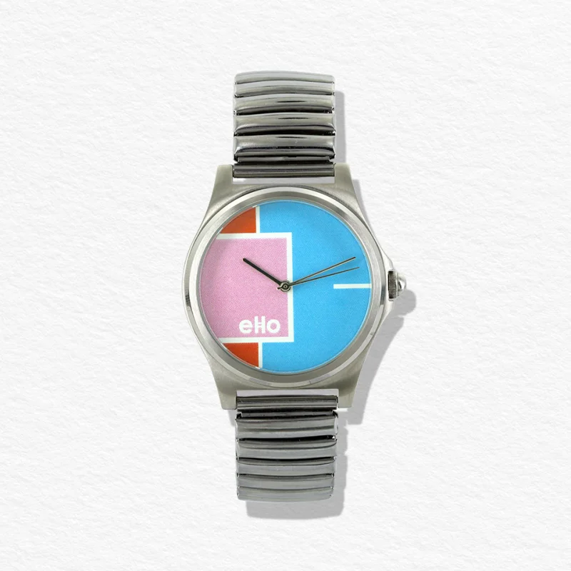 Montre Colorblock Pastel - Montre éco-responsable