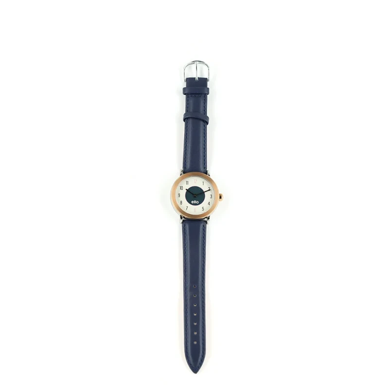 Montre Eco-responsable - Montre Minimale Bleu - Face