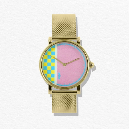 Montre Pixel Doré - Montre éco-responsable