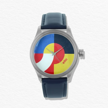 Montre éco-responsable - Montre Colorblock Argent