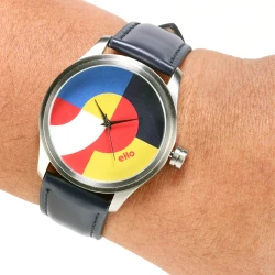 Montre éco-responsable - Montre Colorblock Argent