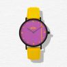 Face Montre Écoresponsable eHo - Color Block - Purple Sunburst