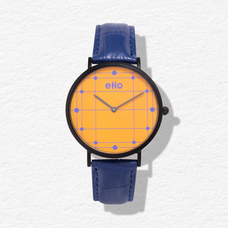 Face montre éco-responsable eHo - Montre Mellow Yellow Marine