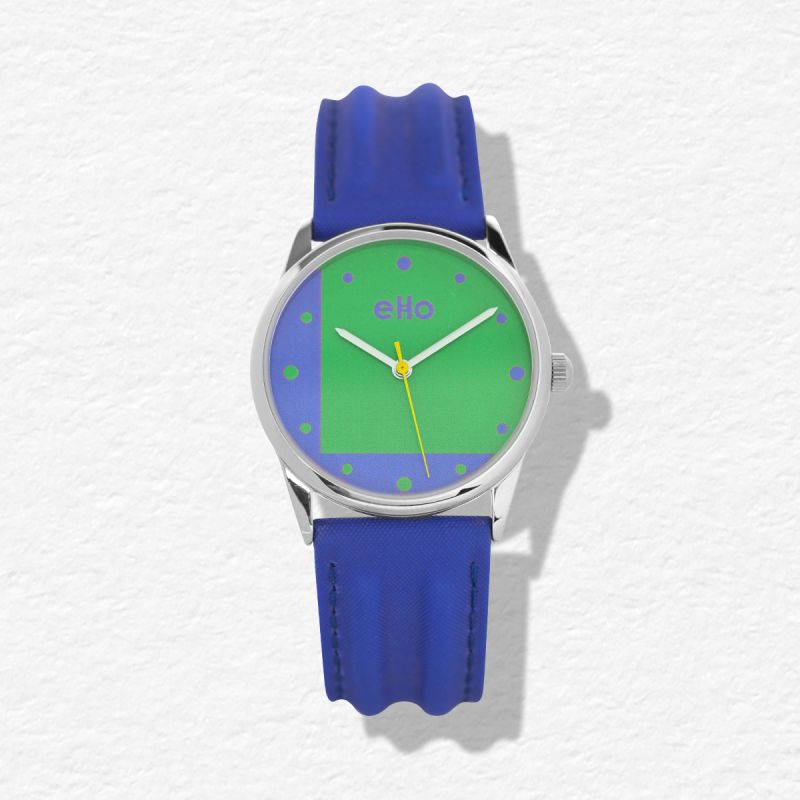 Face Montre éco-responsable eHo - Electrique Emeraude