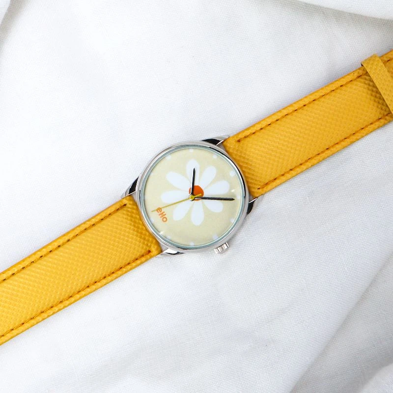 Face 2 Montre éco responsable eHo - Montre Sunshine Daisy