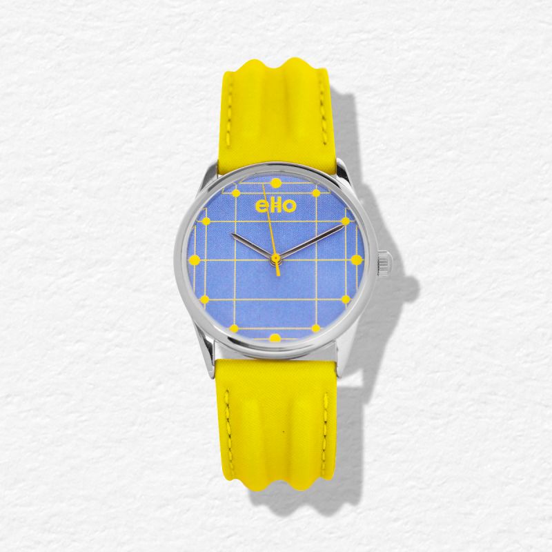 Face 3 Montre Écoresponsable eHo - Color Block - Le Blues du Jaune