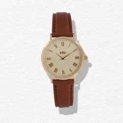 Face Montre Eco-responsable - eHo - Vintage - Marron