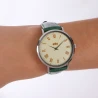 Portée Face Montre Eco-responsable - Montre eHo - Vintage - Verte Croco